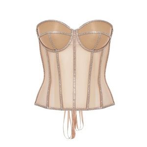 The Perfect Corset - SECRET FORM BRA WITH RHINESTONES BEIGE